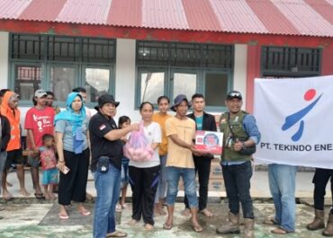 PT Tekindo Energi Salurkan Bantuan untuk Korban Banjir Weda Tengah